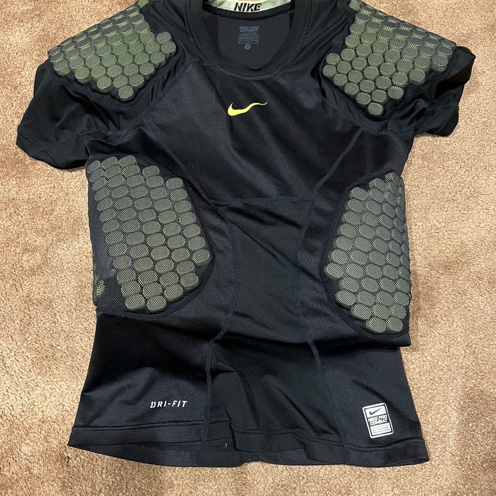 Nike Pro Combat Football compression shirt with pads